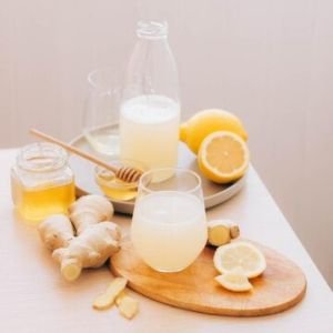 LEMON JUICE, HONEY AND MILK