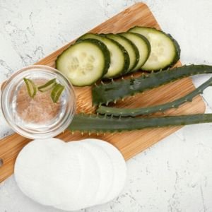 CUCUMBER WATER AND ALOE VERA GEL