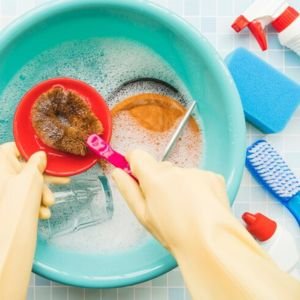 Laundry soap and water are useful, especially when applied to washable fabrics. They can effectively remove stubborn stains of nail polish.